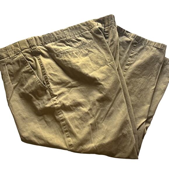 Comfort Zone by George Foreman Pleated Khaki Pants Sz 56R. - Picture 1 of 10